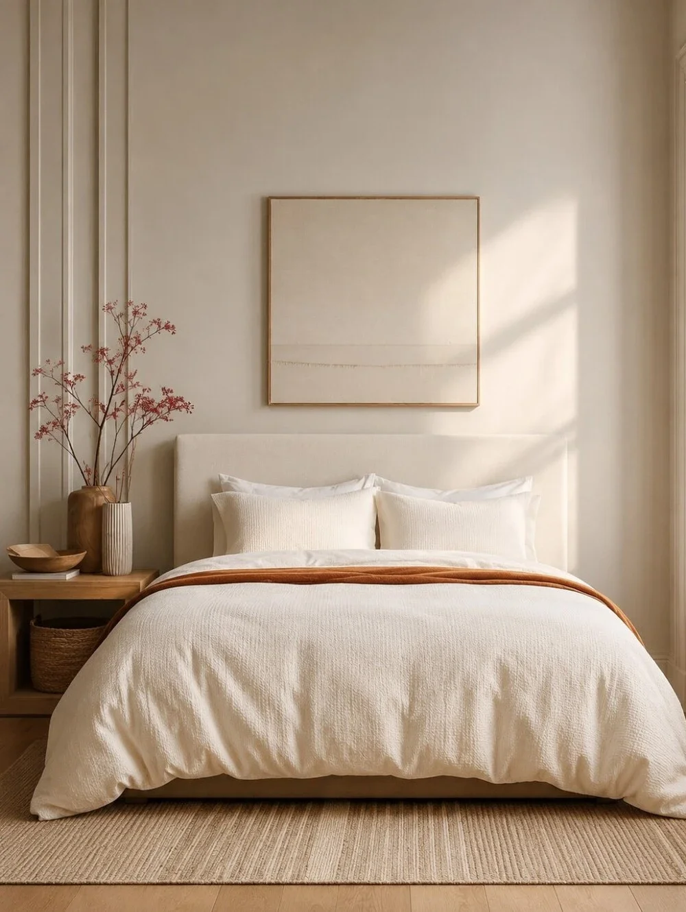 Quince 100% Organic Luxe Honeycomb Duvet Cover | King/Cali King | Undyed | EUC
